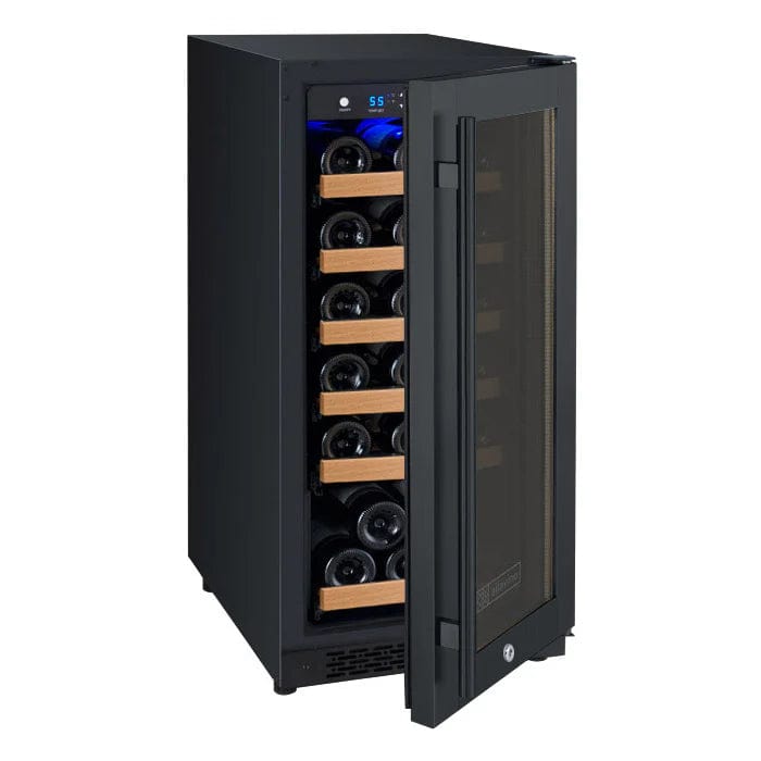 Allavino Residential 15" Wide FlexCount II Tru-Vino 30 Bottle Single Zone Black Wine Refrigerator VSWR30-1BR20