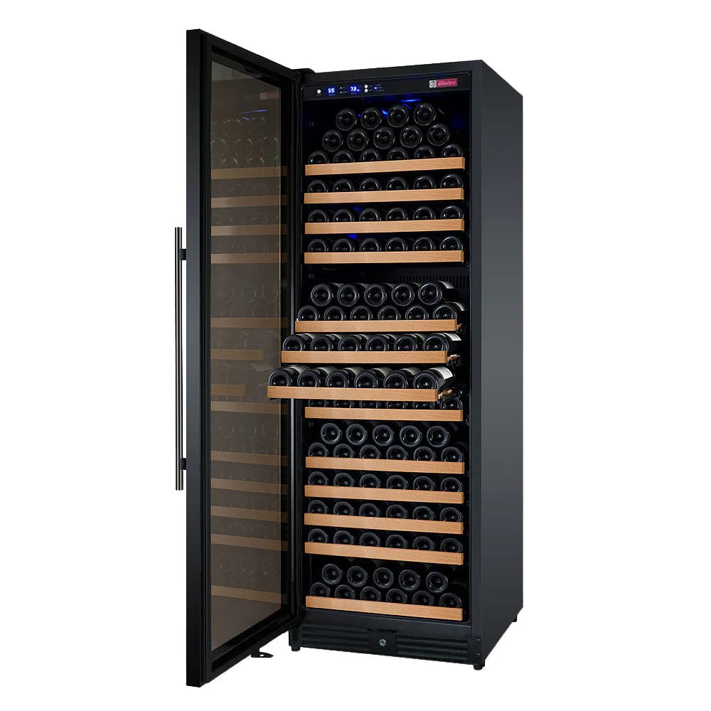 Allavino Residential 24" Wide FlexCount II Tru-Vino 177 Bottle Single Zone Black Left Hinge Wine Refrigerator VSWR177-1BL20