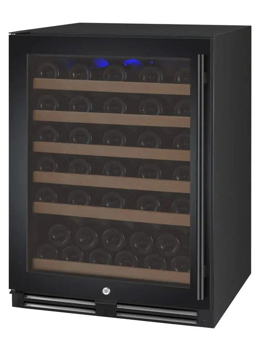 Allavino Residential 24" Wide FlexCount II Tru-Vino 56 Bottle Single Zone Black Left Hinge Wine Refrigerator VSWR56-1BL20