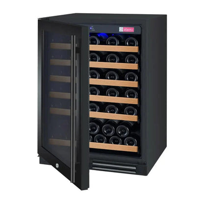 Allavino Residential 24" Wide FlexCount II Tru-Vino 56 Bottle Single Zone Black Left Hinge Wine Refrigerator VSWR56-1BL20