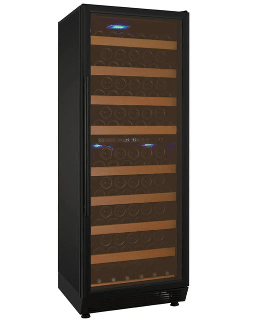 Allavino Residential 24" Wide Vite II Tru-Vino 99 Bottle Dual Zone Black Right Hinge Wine Refrigerator YHWR99-2BR20