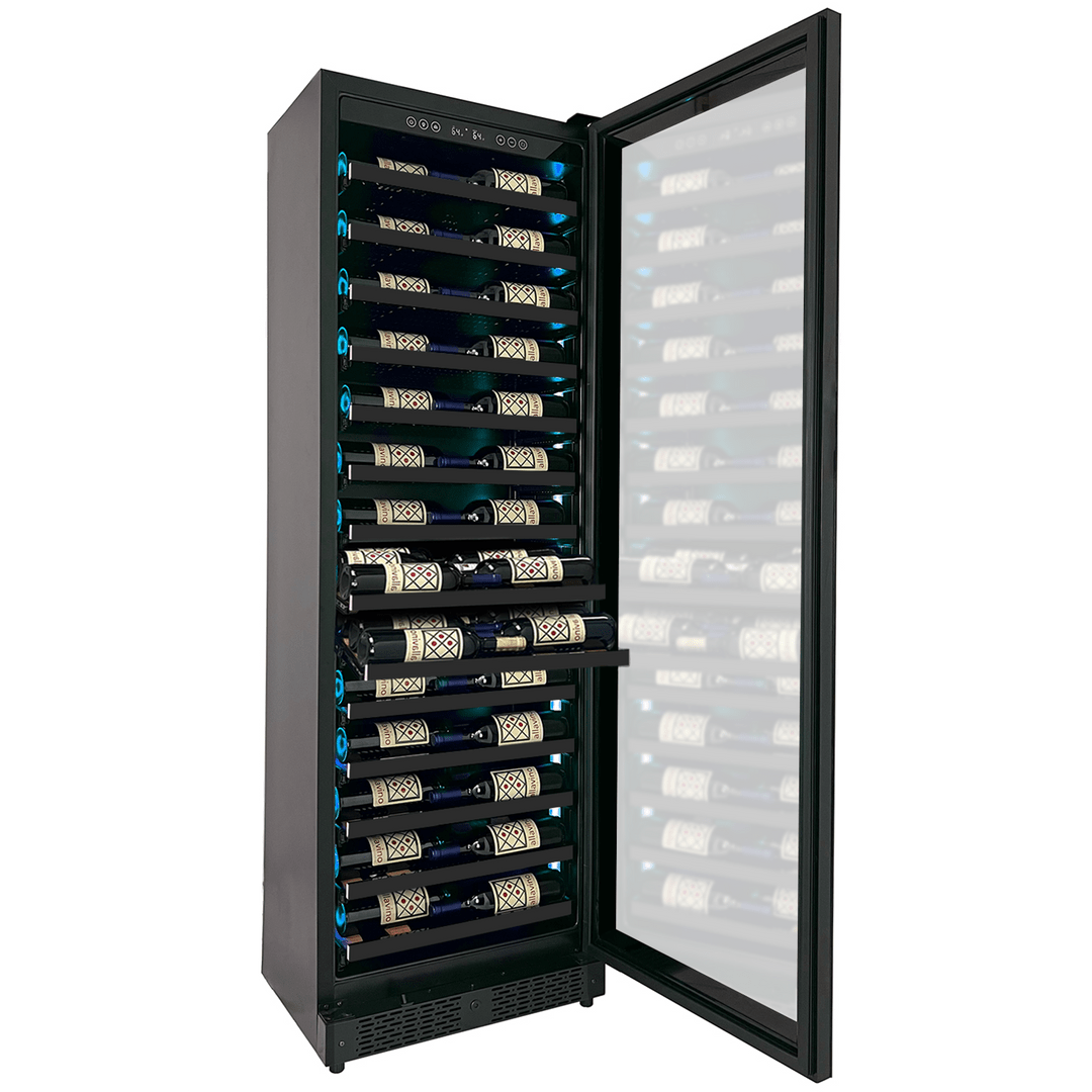 Allavino Residential Black Reserva Series 67 Bottle 71" Tall Single Zone Right Hinge Black Shallow Wine Refrigerator Console