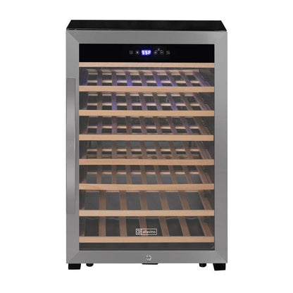 Allavino Residential Cascina Series 55 Bottle Single Zone Freestanding Wine Refrigerator Cooler with Stainless Steel Door KWR55S-1SR