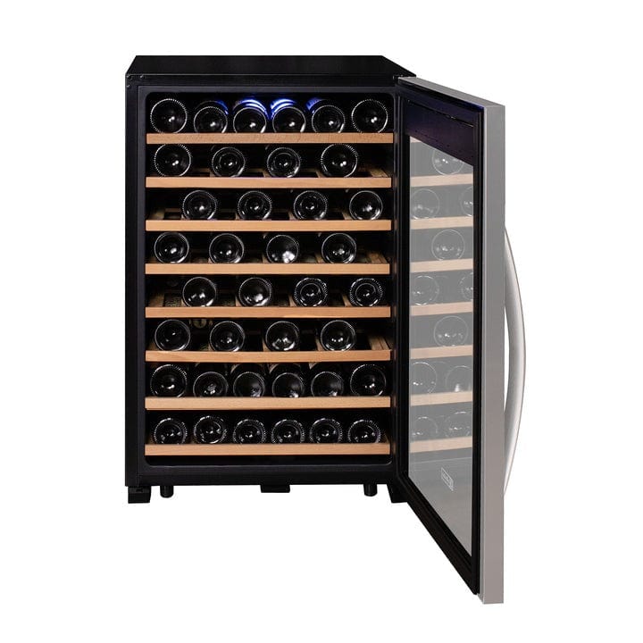 Allavino Residential Cascina Series 55 Bottle Single Zone Freestanding Wine Refrigerator Cooler with Stainless Steel Door KWR55S-1SR