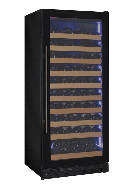 Allavino Residential Reserva Series 119 Bottle 55" Tall Single Zone Right Hinge Black Glass Wine Refrigerator VSW11955S-1BGR