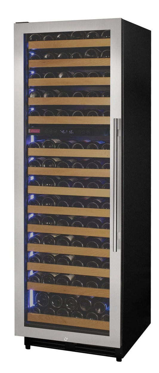 Allavino Residential Reserva Series 154 Bottle 71" Tall Dual Zone Left Hinge Stainless Steel Wine Refrigerator VSW15471D-2SL