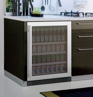 Allavino Residential Silver 24" Wide FlexCount II Tru-Vino Stainless Steel Right Hinge Beverage Center