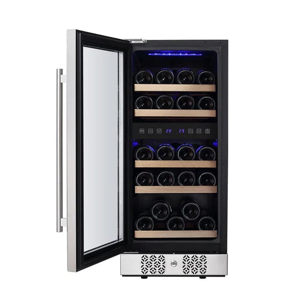 Empava Residential 15 Inch Dual Zone Small Wine Fridge WC02D