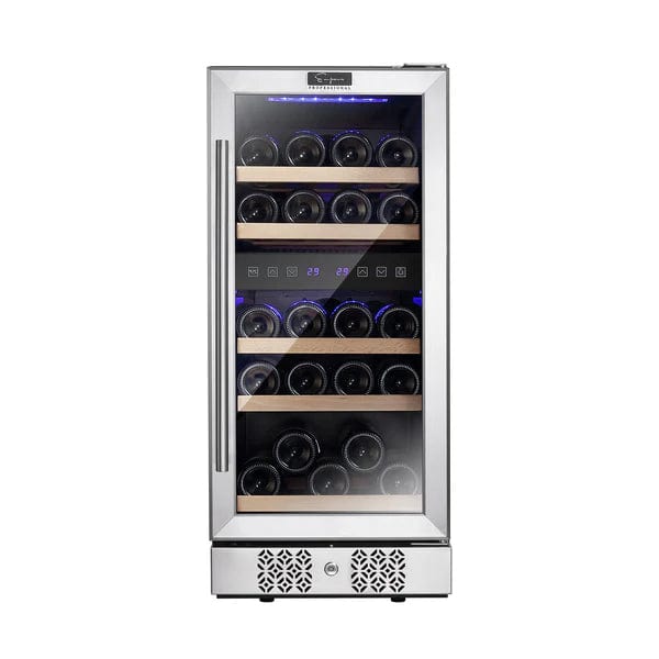 Empava Residential 15 Inch Dual Zone Small Wine Fridge WC02D