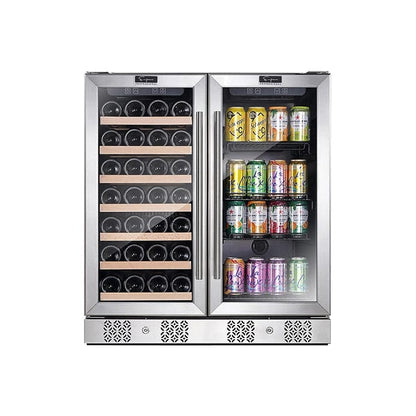 Empava Residential Empava Dual Zone Wine & Beverage Cooler Fridge