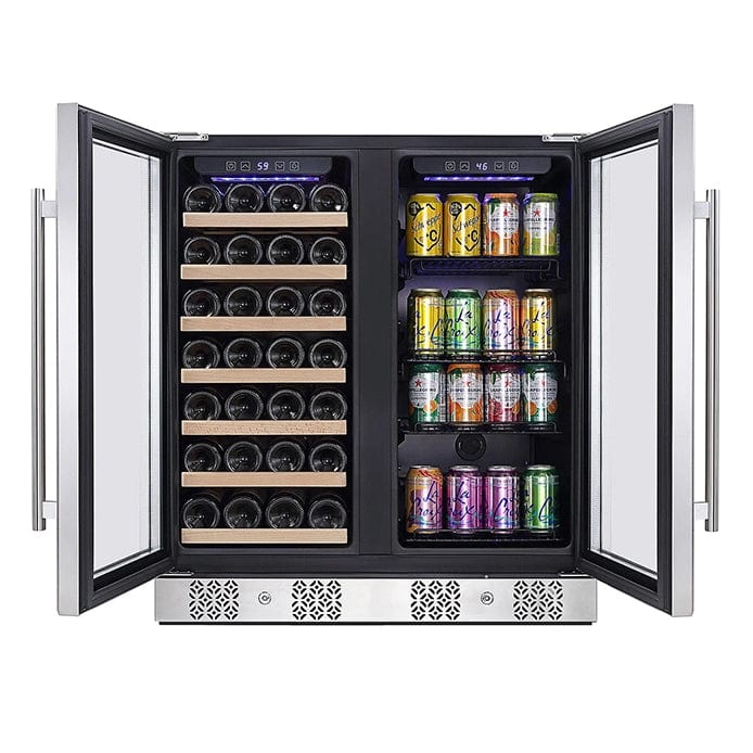 Empava Residential Empava Dual Zone Wine & Beverage Cooler Fridge