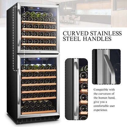 Lanbo Residential Lanbo 133 Bottle Dual Door Wine Cooler - LW133DD