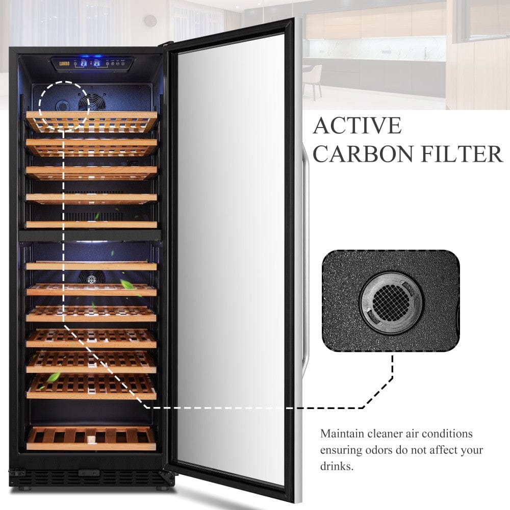 Lanbo Residential Lanbo 138 Bottle Dual Zone Wine Cooler - LW142D