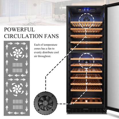 Lanbo Residential Lanbo 138 Bottle Dual Zone Wine Cooler - LW142D