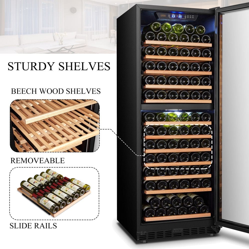 Lanbo Residential Lanbo 138 Bottle Dual Zone Wine Cooler - LW142D