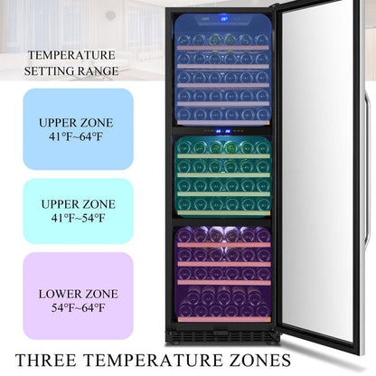 Lanbo Residential Lanbo 149 Bottle Triple Zone Wine Cooler - LW144T