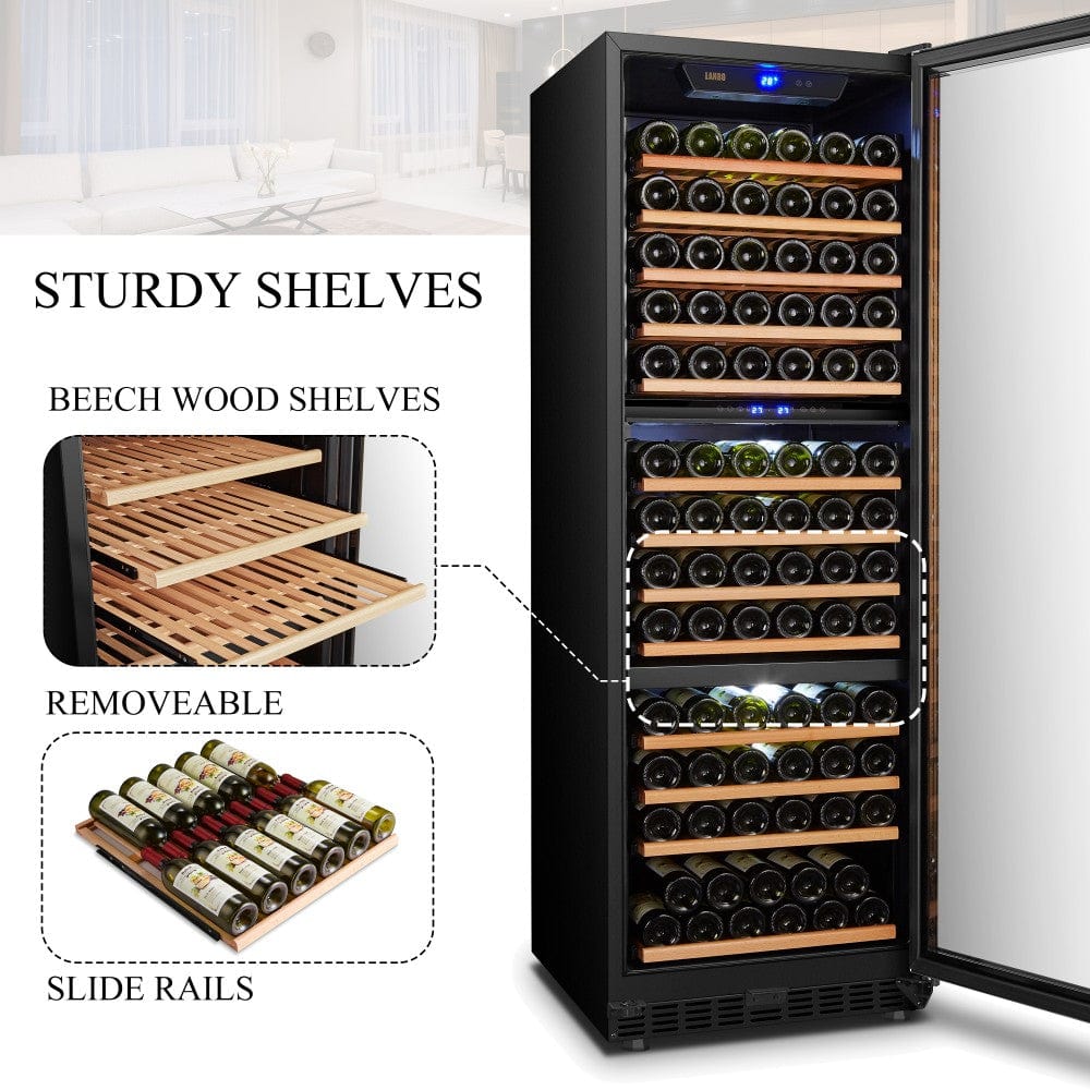 Lanbo Residential Lanbo 149 Bottle Triple Zone Wine Cooler - LW144T