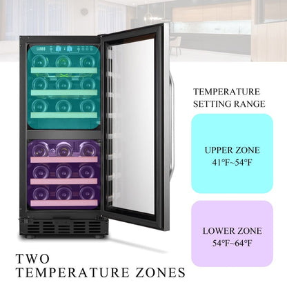 Lanbo Residential Lanbo 28 Bottle Dual Zone Wine Cooler - LW28D