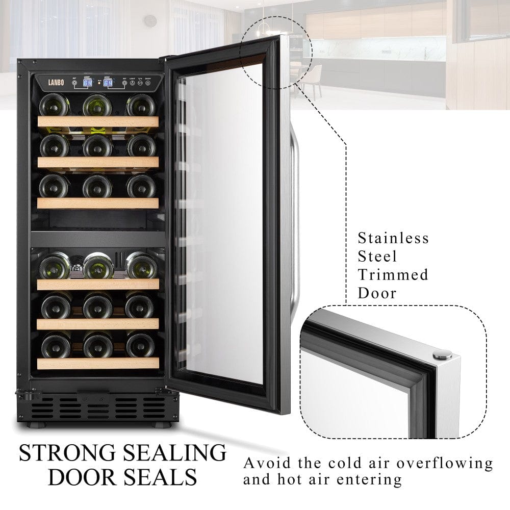 Lanbo Residential Lanbo 28 Bottle Dual Zone Wine Cooler - LW28D