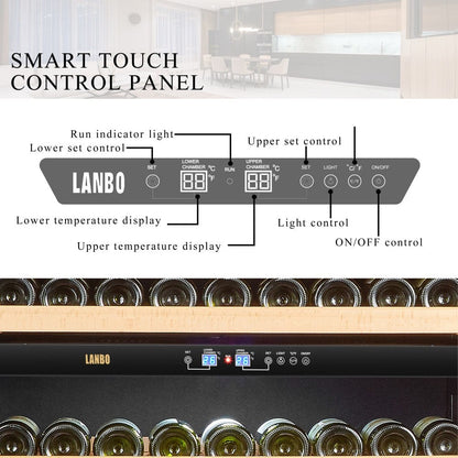 Lanbo Residential Lanbo 287 Bottle Dual Zone Wine Cooler - LW306D