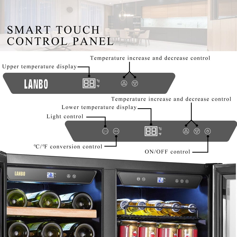 Lanbo Residential Lanbo 30 Inch Wine and Beverage Cooler - LW3370B