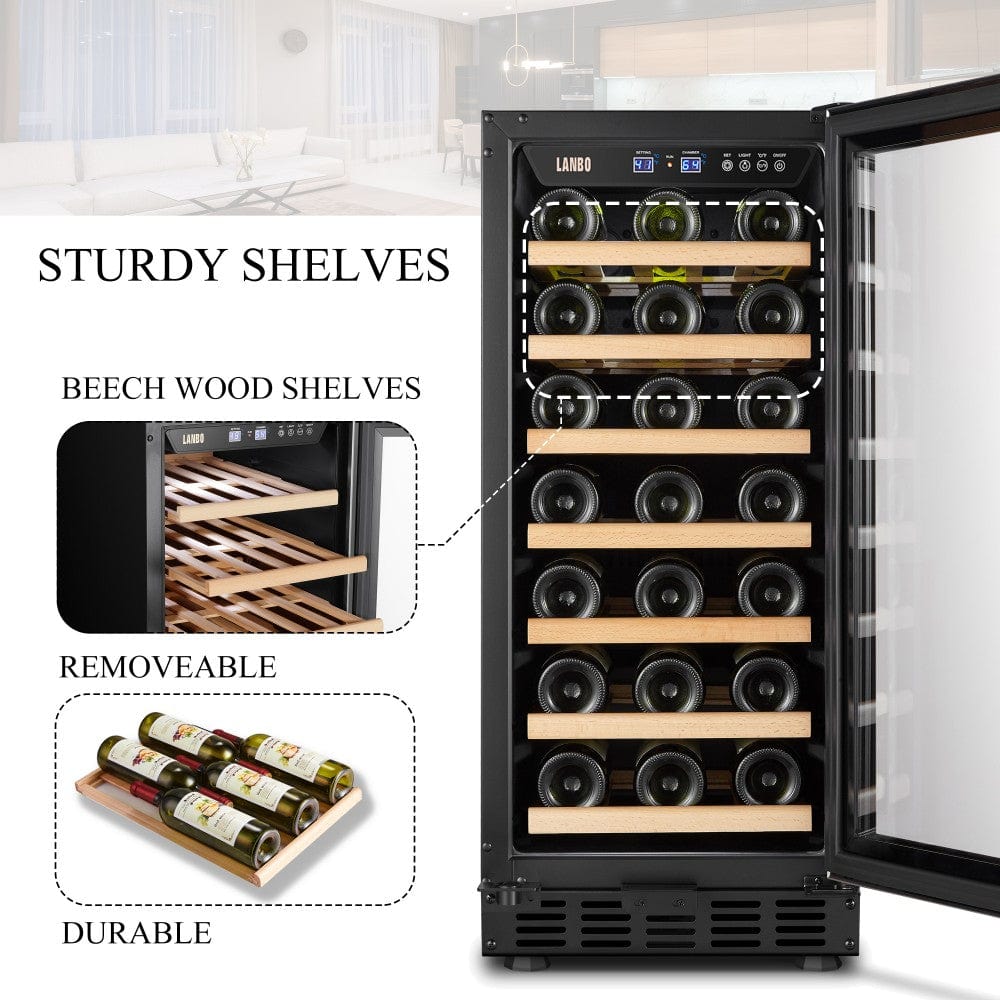 Lanbo Residential Lanbo 33 Bottle Single Zone Wine Cooler - LW33S