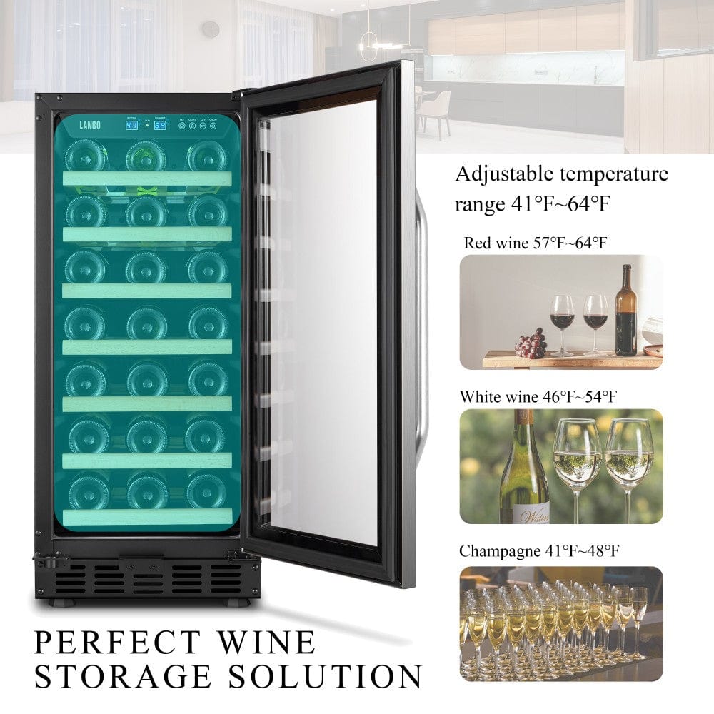 Lanbo Residential Lanbo 33 Bottle Single Zone Wine Cooler - LW33S