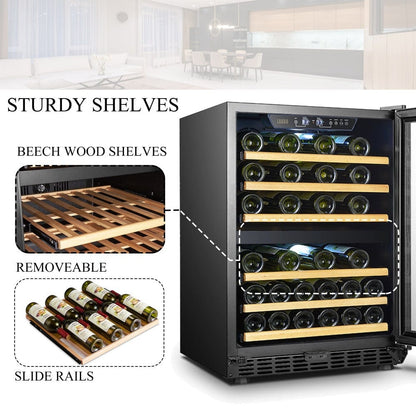 Lanbo Residential Lanbo 46 Bottle Dual Zone Wine Cooler - LW46D