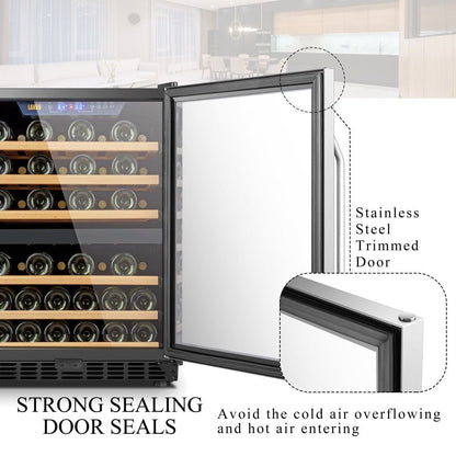 Lanbo Residential Lanbo 46 Bottle Dual Zone Wine Cooler - LW46D