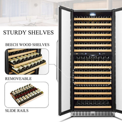 Lanbo Residential Lanbo Luxury 255 Bottles Dual Door Wine Cooler - LW328DD