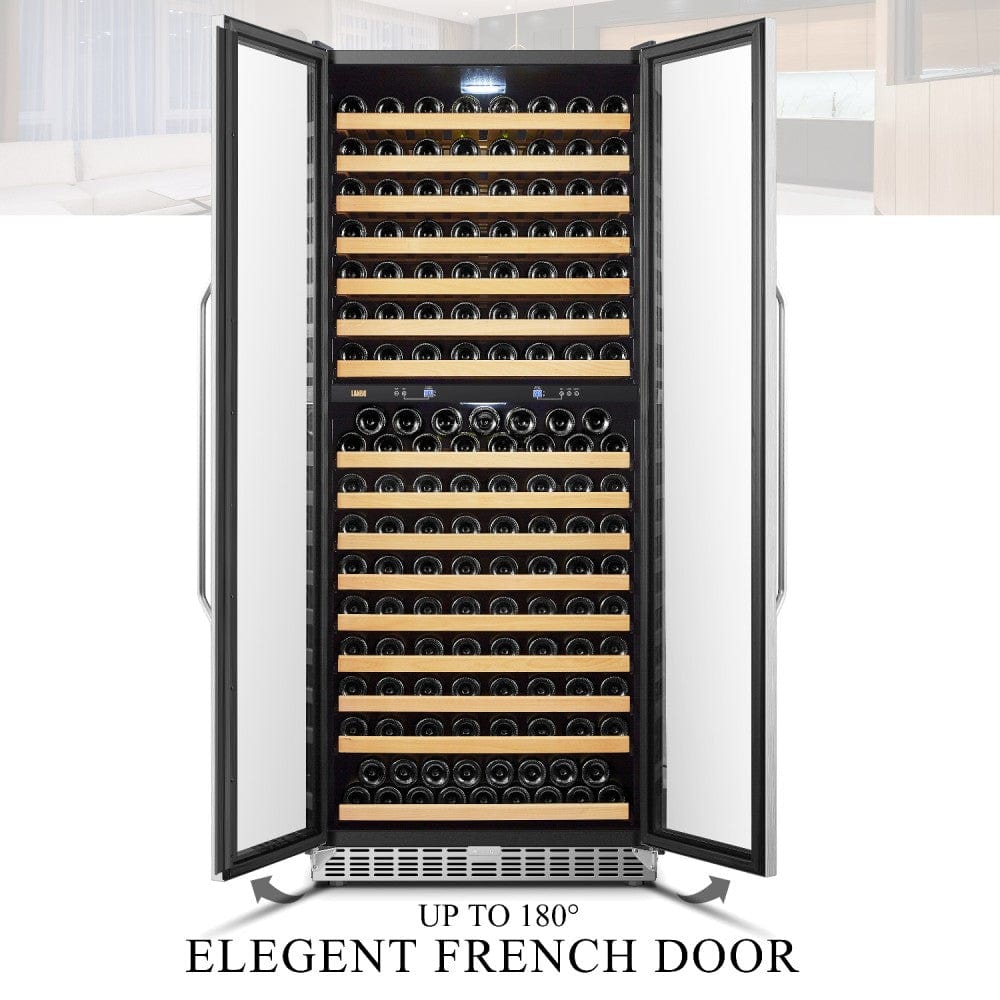 Lanbo Residential Lanbo Luxury 255 Bottles Dual Door Wine Cooler - LW328DD