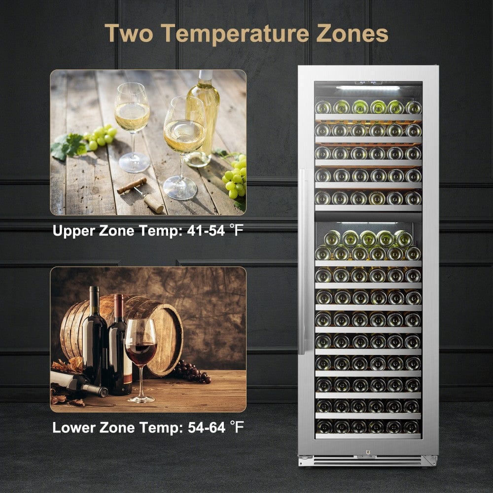 Lanbo Residential LanboPro 153 Bottle Dual Zone Wine Cooler - LP168D