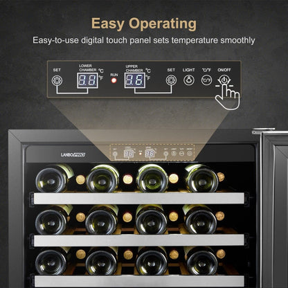 Lanbo Residential LanboPro 44 bottle Dual Zone Wine Cooler - LP54D