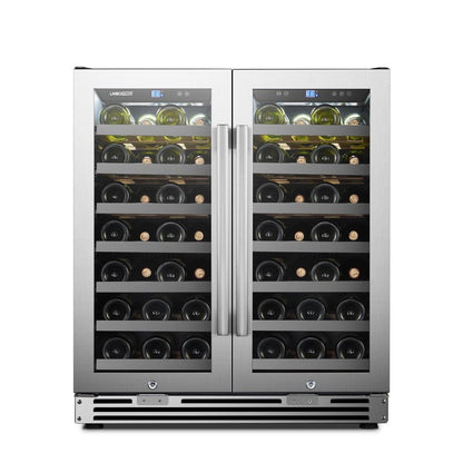 Lanbo Residential Lanbopro 62 Bottle Dual Door Wine Cooler - LP66D