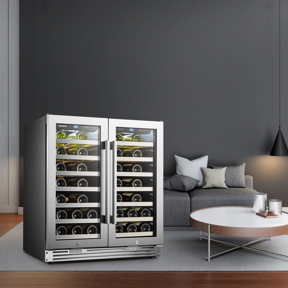 Lanbo Residential LanboPro 62 Bottle Dual Door Wine Cooler - LP66D